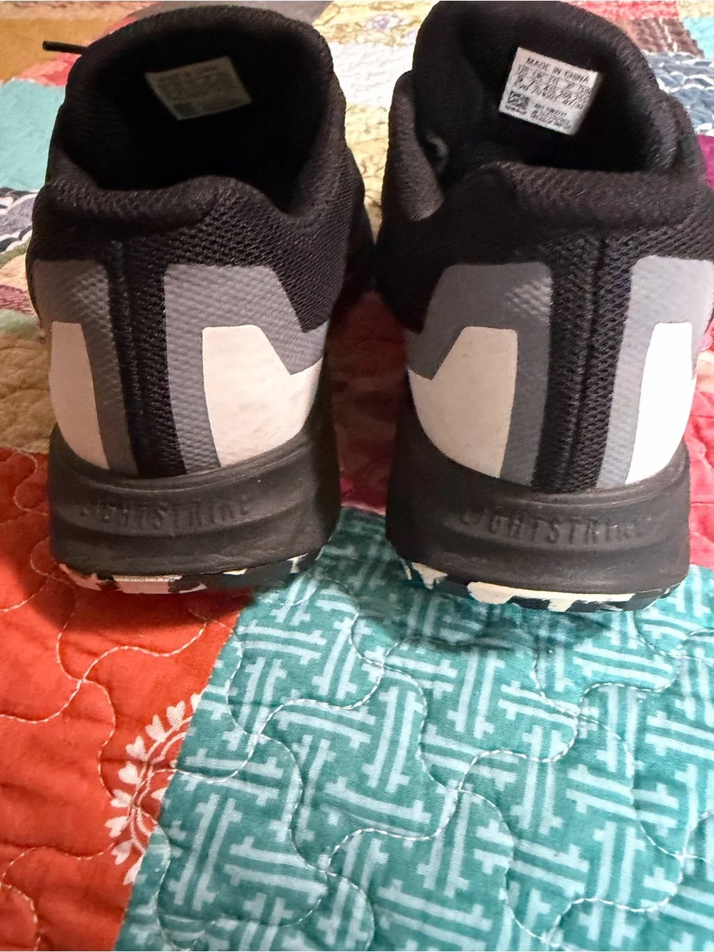 Womens Adidas black and mint sneakers.  size 9